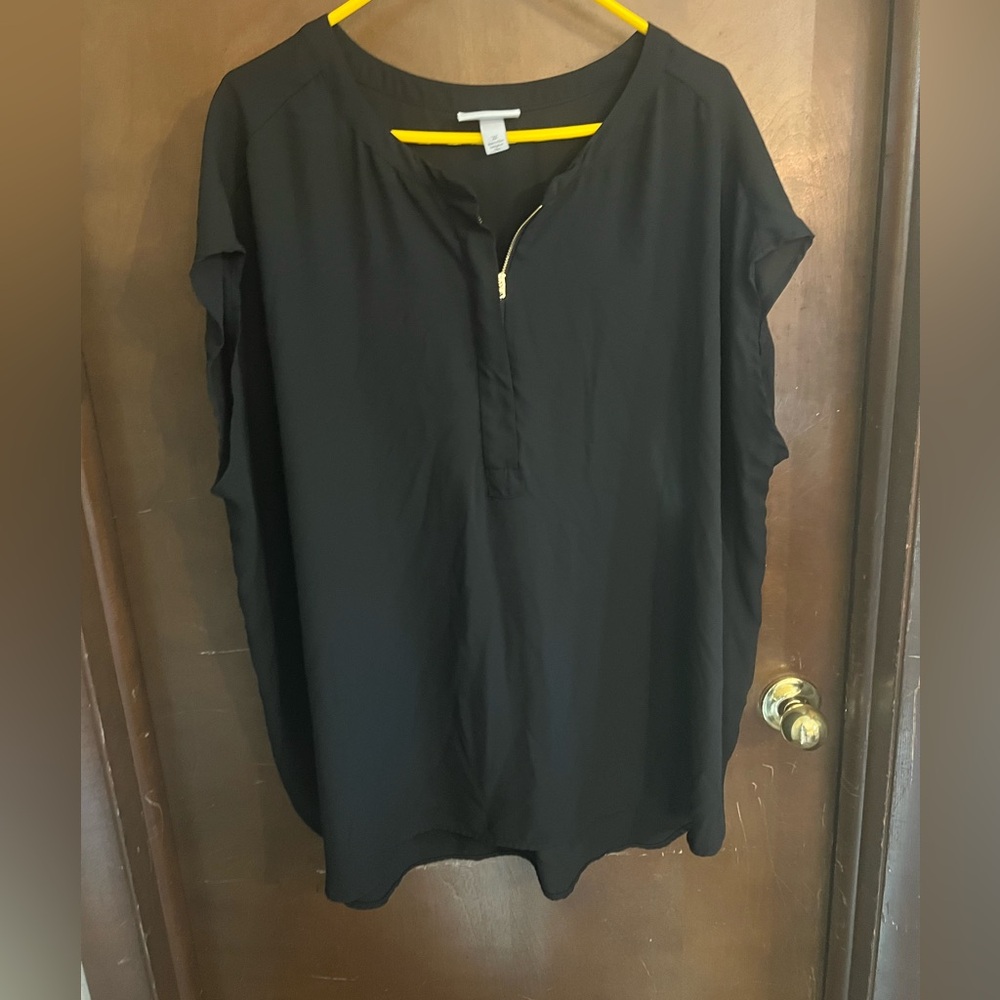 Plus size Black Women's Top blouse